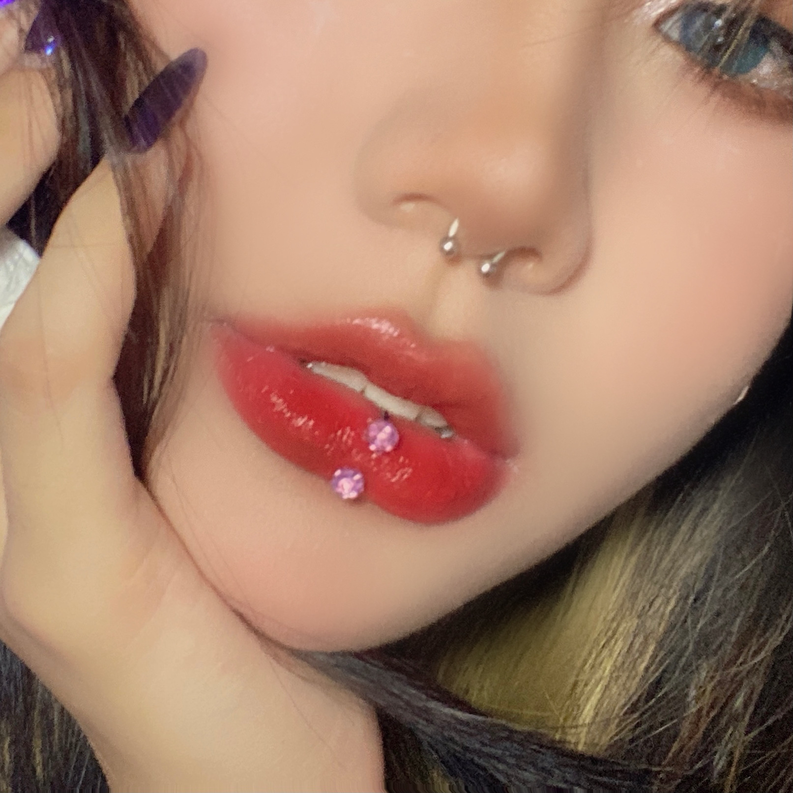 Lip Ring Horseshoe Clicker 316L Surgical Steel 1.2mm 12mm Inner Diameter 4mm Ball External Thread Body Piercing Jewelry - Image 2