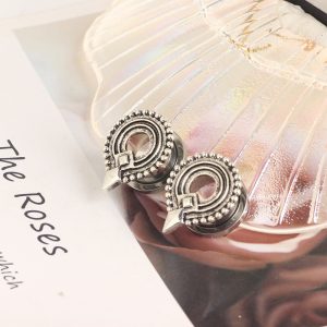 Stainless Steel Single Horn Ear Expander - New Chinese Style Cartilage Earring for Men and Women