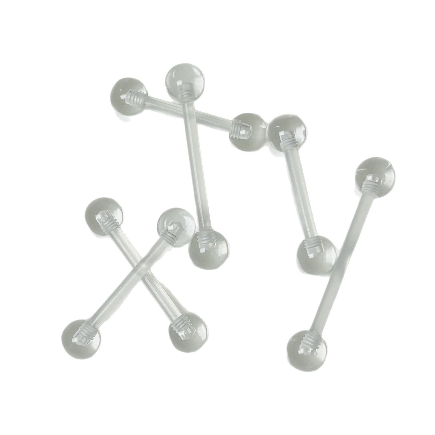 Acrylic Transparent Invisible Tongue Nail Ear Bridge Nail Piercing Jewelry for Students Fashion Wholesale - Image 5