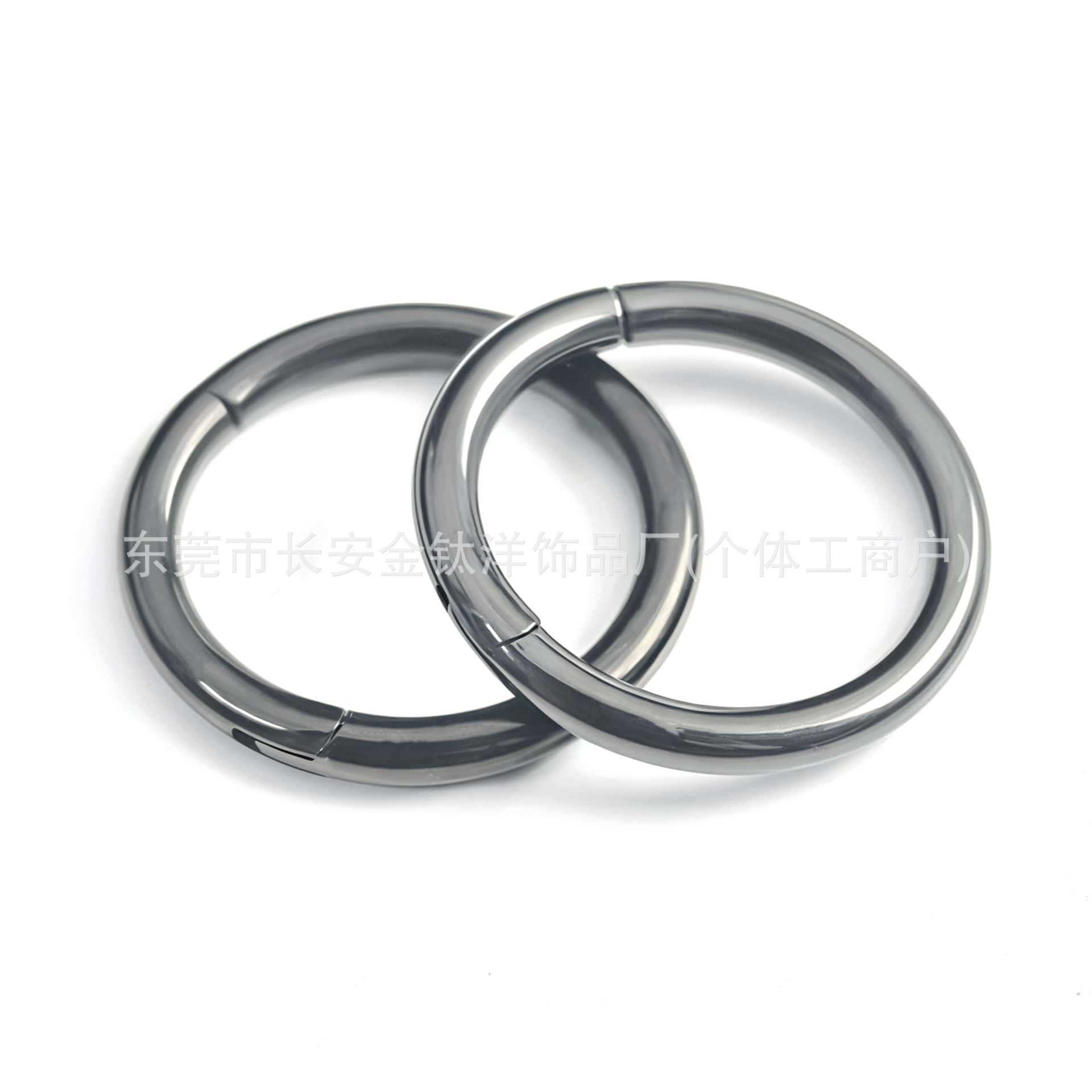 F136 Titanium Black-Plated Seamless Nose Ring Closed Hoop for Ear, Lip Piercing Jewelry - Image 2