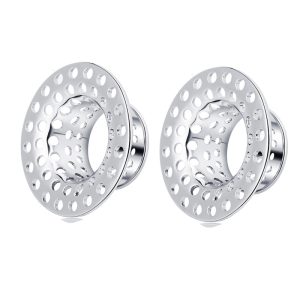 Copper Integrated Auricle Hollow Channel Ear Expander Earrings for Men Women 14mm Acrylic Ear Plug