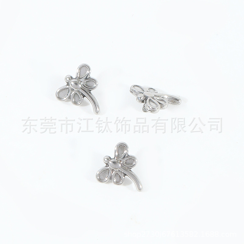 G23 Titanium Dragonfly Ear Cartilage Stud Earring - ASTM F136 Piercing Jewelry - Image 5