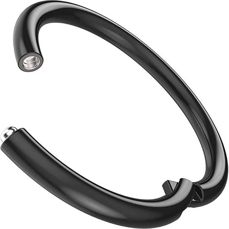 G23 Titanium Seamless Ring Earring Nose Ring - Multi-Use Body Piercing Jewelry (Black, 1.2mm x 12mm) - Image 3