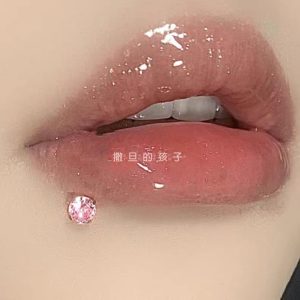 Purple Sparkle 5A CZ Lip Ring Labret Stud 316L Surgical Steel Piercing Jewelry 12mm