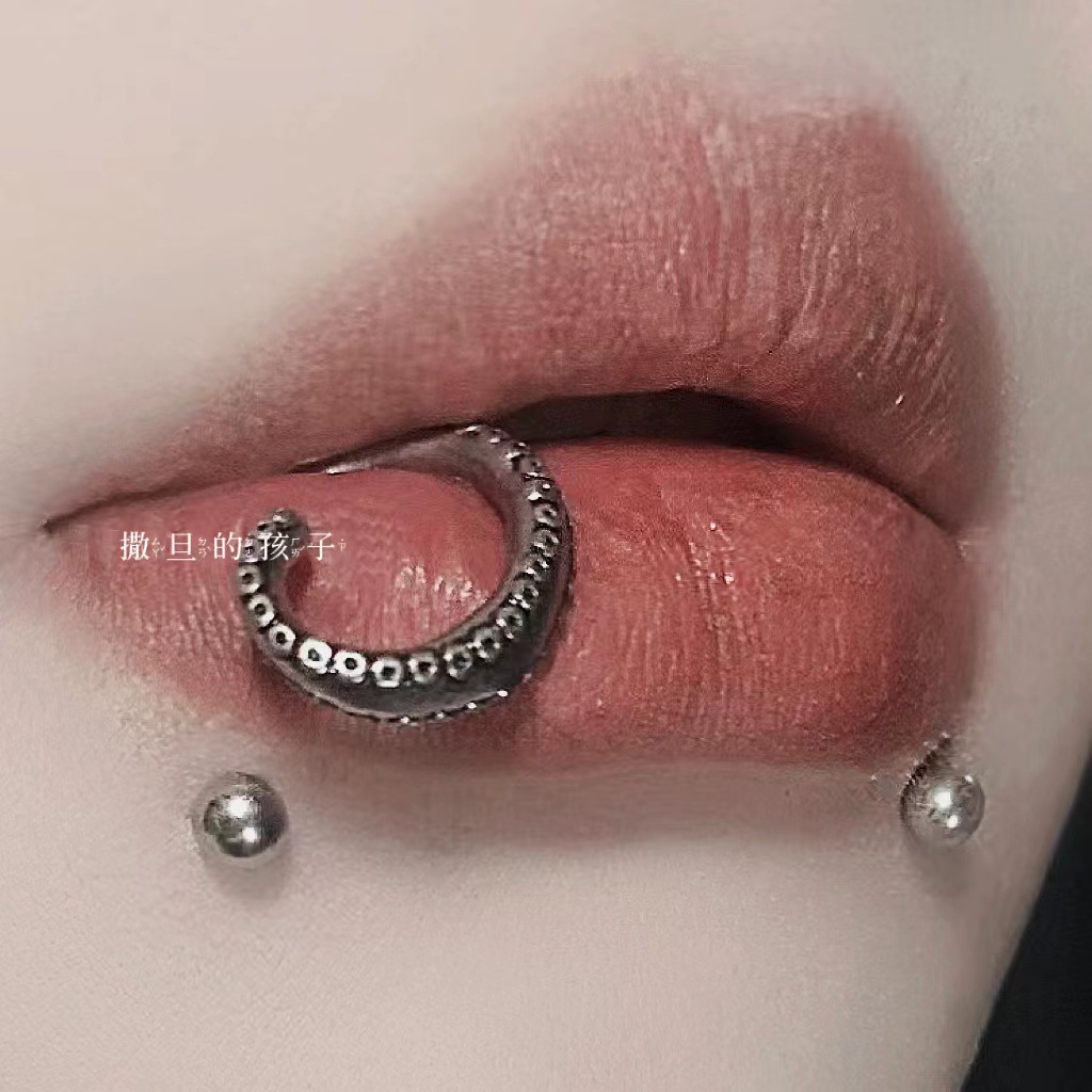 Hot Girl 16G External Thread Lip Ring Stainless Steel Labret Stud Lip Piercing Jewelry - Image 2