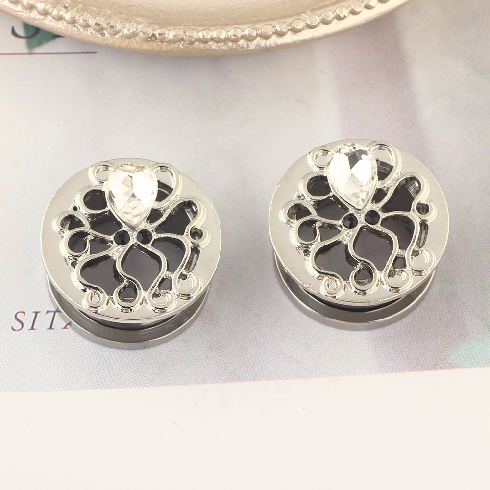 Stainless Steel Octopus Ear Expander Plug - 16mm Geometric Ear Gauges for Stretched Lobes - Image 5