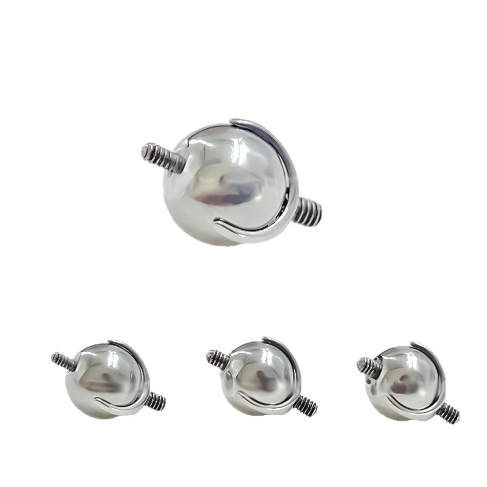 G23 Titanium Ear Bridge Ear Bone Nail Conversion Bead Piercing Jewelry Connector 1.2/0.9 Tooth Two-Way Movable Titanium Ball - Image 5