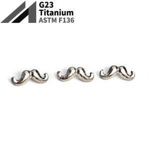 F136 Titanium Polished Beard Rod Nose Stud Ear Nail - G23 Titanium Alloy Body Piercing Jewelry Ear Bone Nail