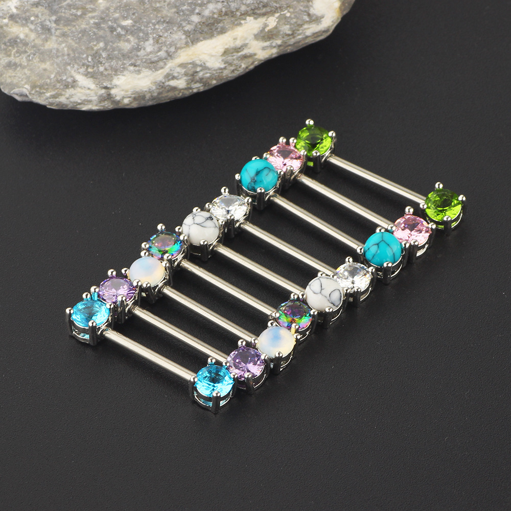 Gold Nipple Rings 16mm Stainless Steel Breast Nails Body Piercing Earrings Geometric Style - Image 5