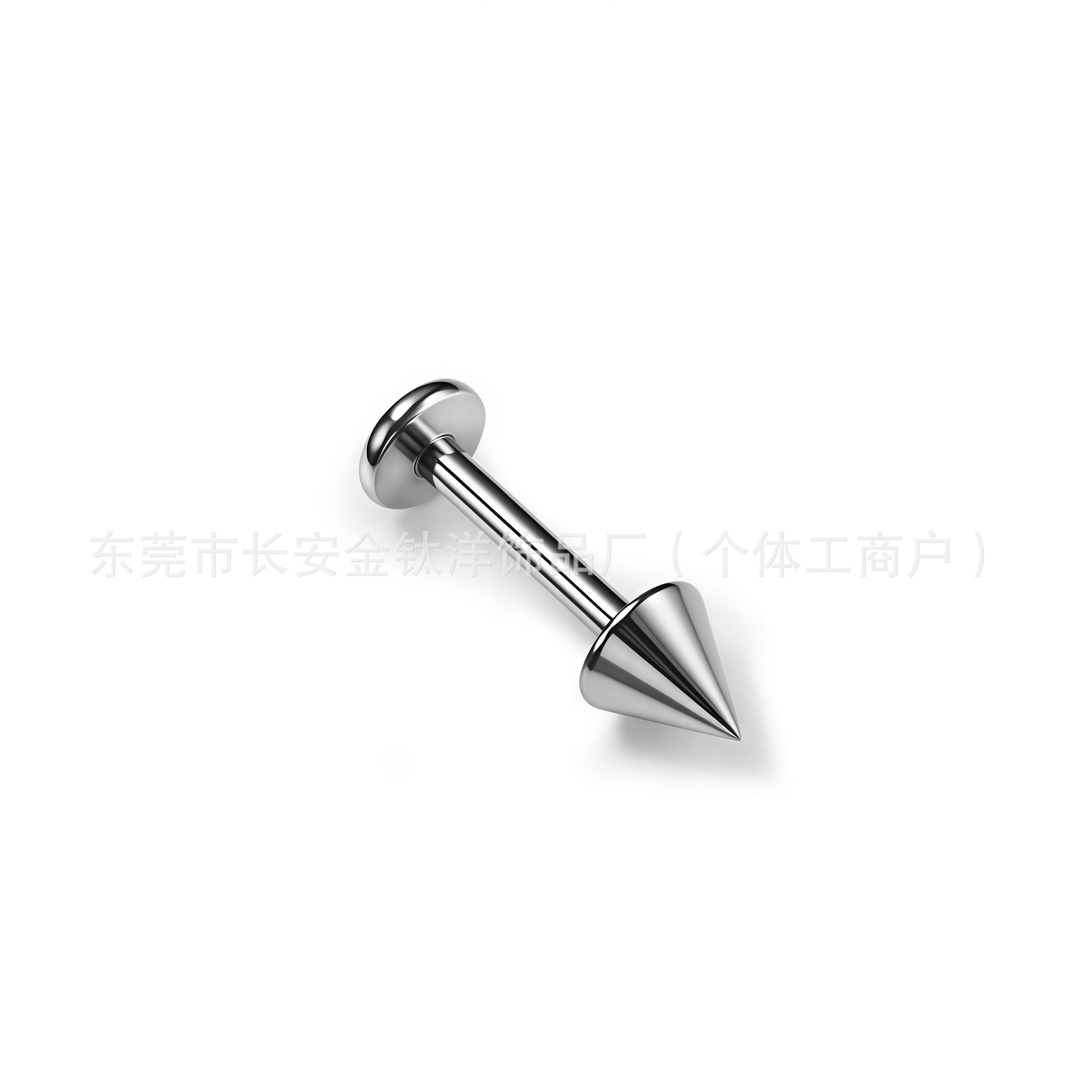 F136 Titanium Plug-In Pointed Cone Earrings Flats Rod Pins Devil Nails Lip Nails Eyebrow Nails G23 Titanium Piercing Jewelry - Image 3