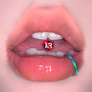 18+ Rubber Tongue Nail Steel Titanium Sweet Punk Tongue Ring Sexy Piercing Jewelry