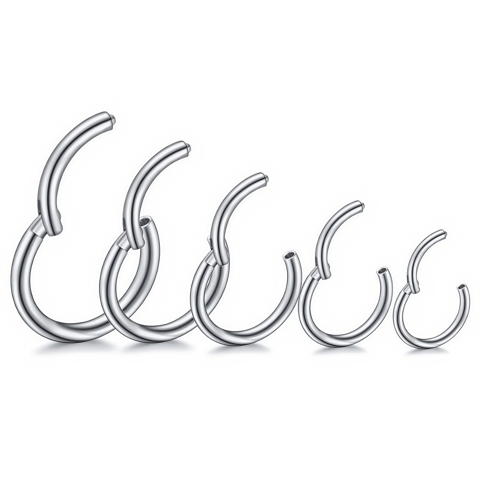 G23 Titanium Seamless Nose Ring Closed Hoop Earring F136 Titanium Alloy Piercing Jewelry - Image 5