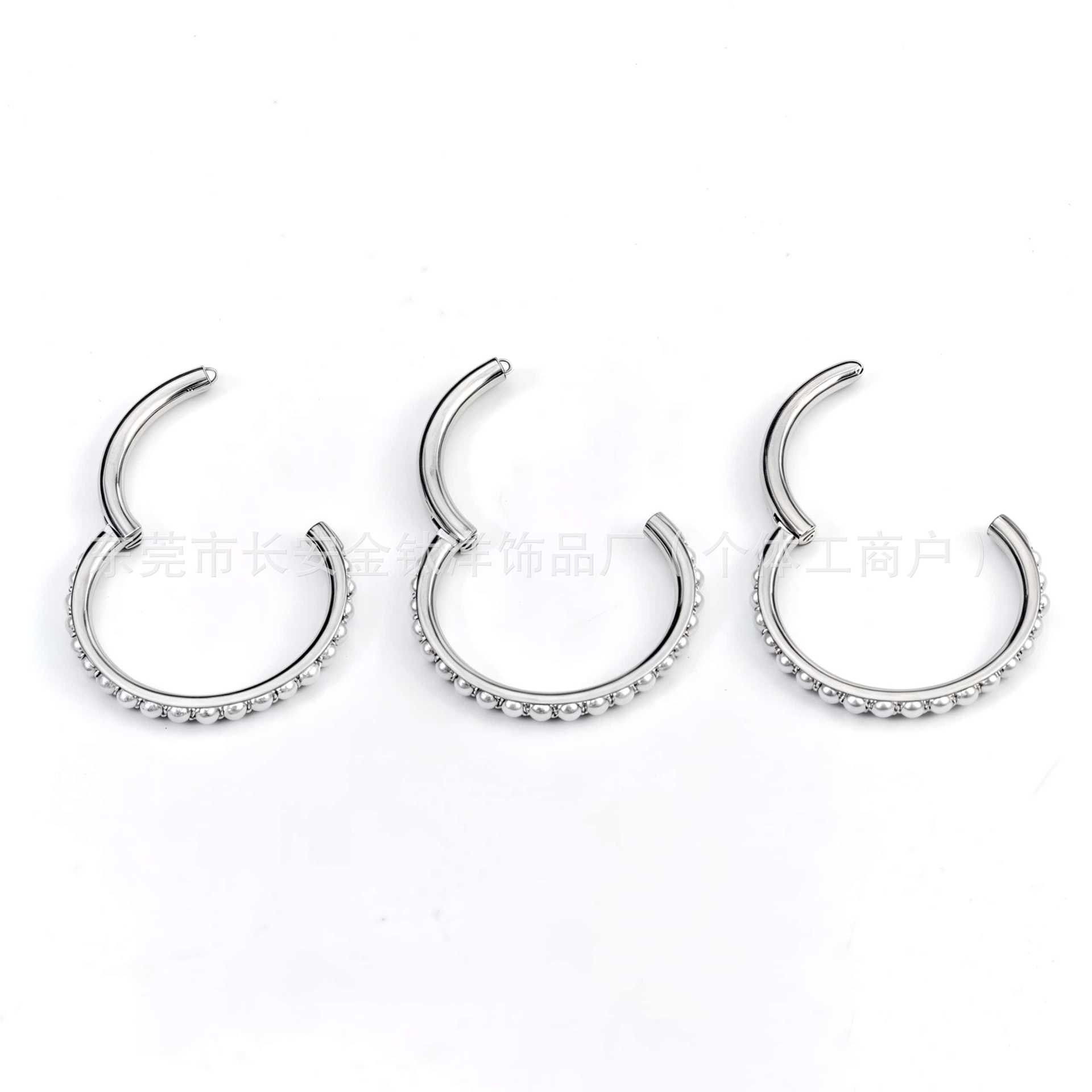 F136 Titanium Small Round Bead Closed Ring Pinless Hoop Earrings Nose Ring Seamless Ring G23 Titanium Alloy Body Piercing Jewelry - Image 3