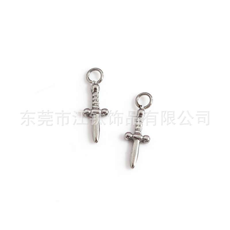 F136 Titanium Running Ring Pendant Sword Tip Cone Snake-Shaped Diamond Ring G23 Titanium Body Piercing Earrings - Image 4