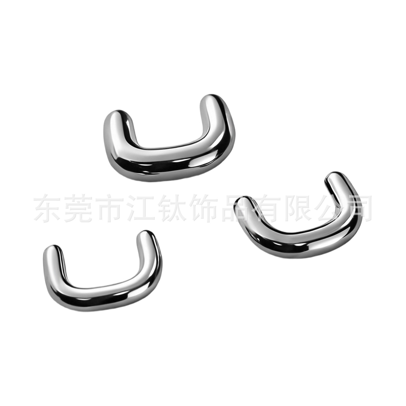 G23 Titanium Septum Ring U-Shaped Nose Hoop Geometric Polished Body Piercing Jewelry for Men Women - Image 5