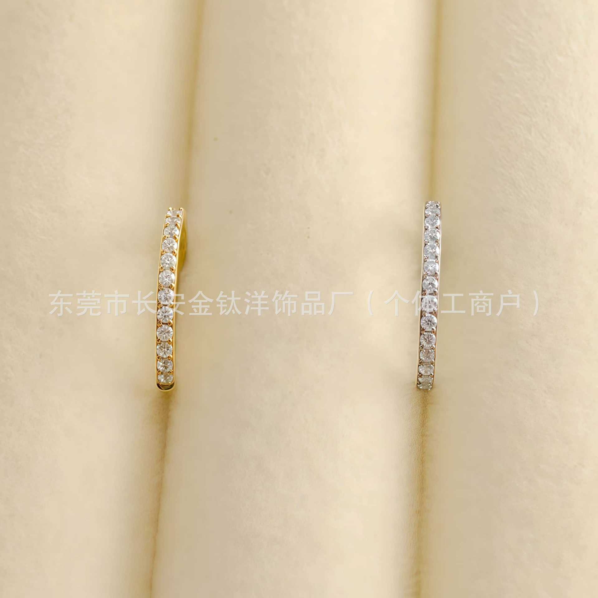 F136 Titanium Side Half-Set Diamond Closed Ring Seamless Ring Lip Ring Nose Ring Earrings G23 Titanium Alloy Piercing Jewelry - Image 4