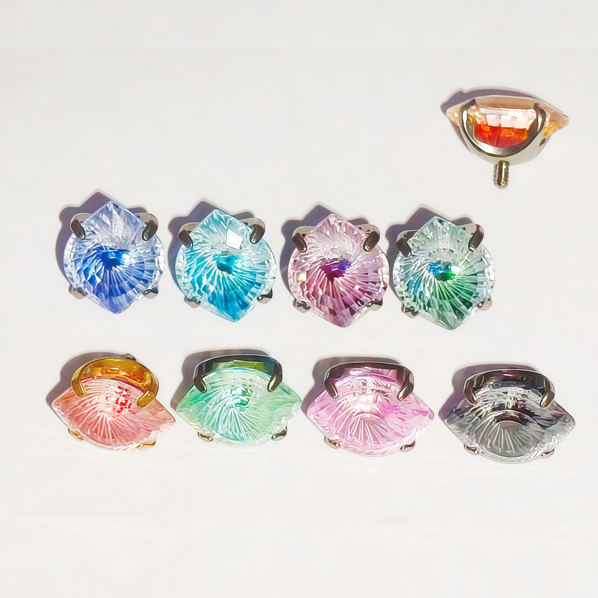 F136 Titanium Alloy Angel Eye Ear Studs Wholesale Cochlear Studs Bone Studs Replacement Heads with 0.9 Thread - Image 3