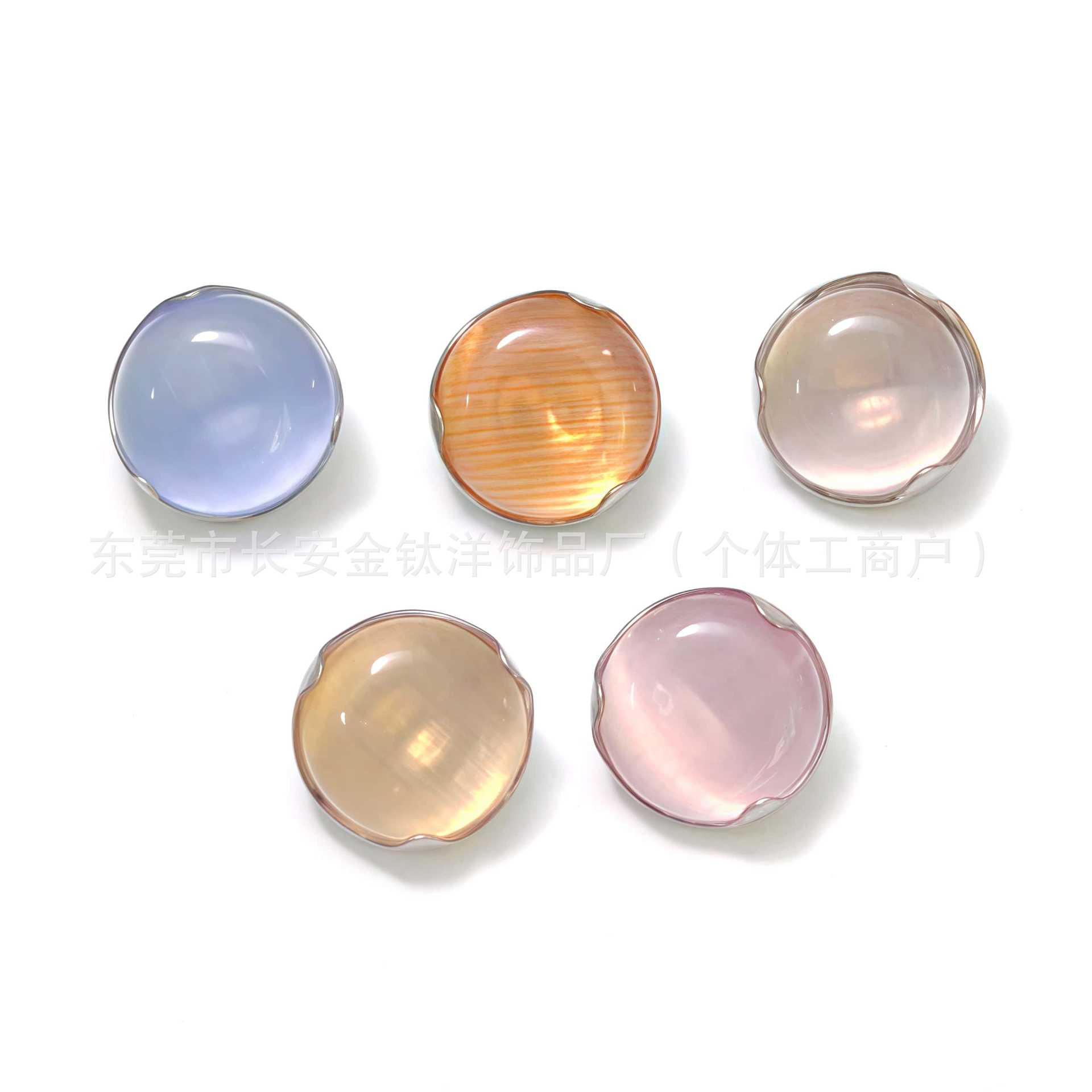 F136 Titanium Wave Edging Cat's Eye Stone Flat Bottom Ear Bone Lip Tongue Nail G23 Titanium Piercing Jewelry - Image 2