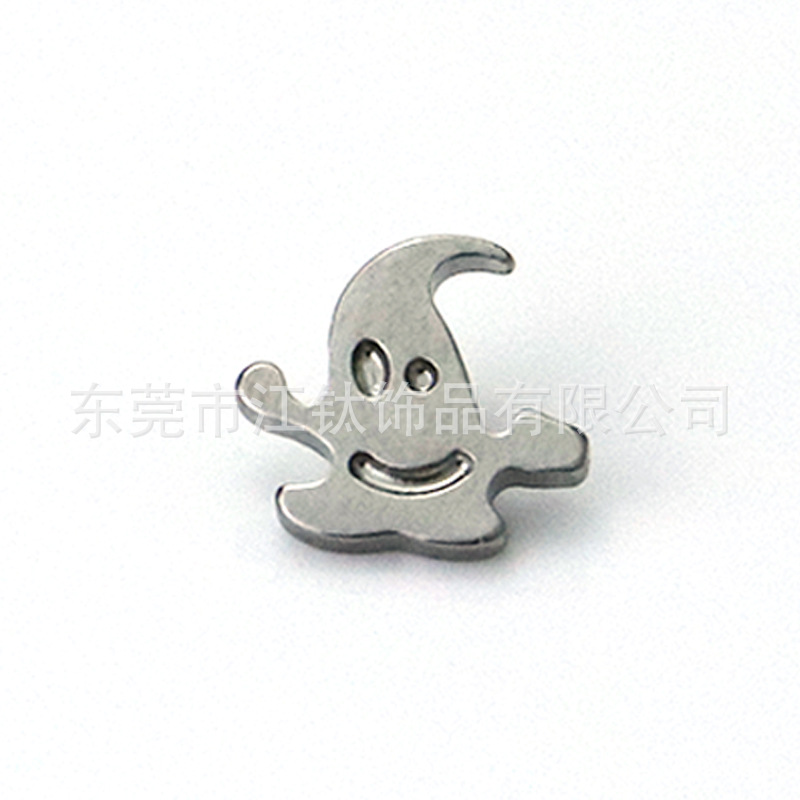G23 Titanium Halloween Ghost Ear Stud Funny Cute Cartilage Jewelry for Men Women - Image 5