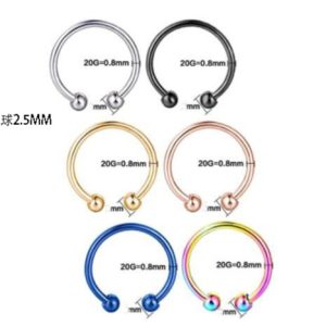 WISH Explosions Stainless Steel Fake Nose Ring Nose Nail Septum Jewelry European American U-Shaped Nose Ring Body Piercing