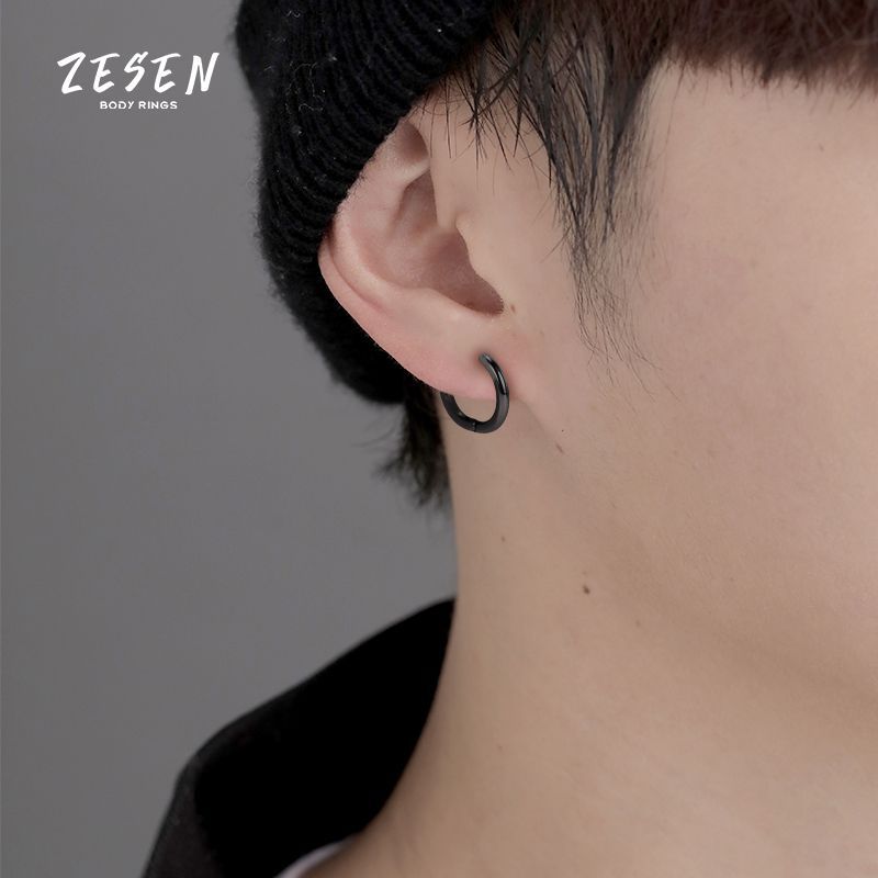 Zesen High Quality Full Bright Hand Throw Stainless Steel Ear Clip - No Ear Holes Men's Studs Women's Earrings - Image 3