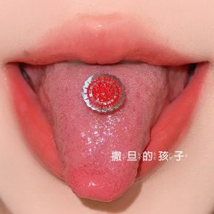 Satan's Child Black Deacon Tongue Nail Titanium Steel Tongue Ring Barbell Piercing Jewelry for Women Men