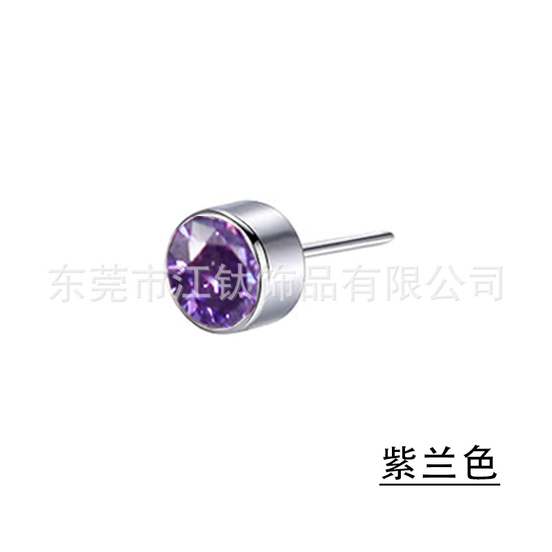 F136 Titanium Pin Lip Nail Packing 5A Zircon Ear Studs G23 Titanium Alloy Body Piercing Jewelry Accessories Ear Bone Nails - Image 3