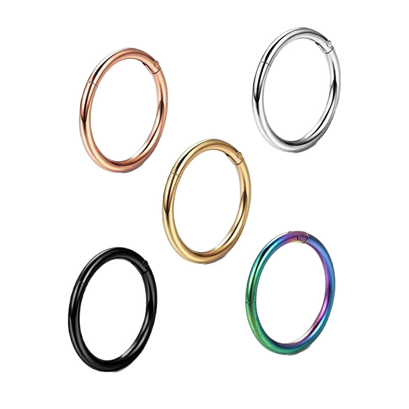 G23 Titanium Seamless Closed Ring Nose Ring Pinless Earrings Cartilage Ring F136 Titanium Alloy Piercing Jewelry - Image 5