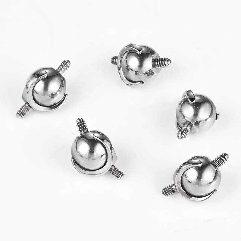 F136 Titanium Alloy Bidirectional Movable Adapter Ball Ear Bone Nail Deconstruction Ear Bridge Connector Puncture Jewelry - Image 5
