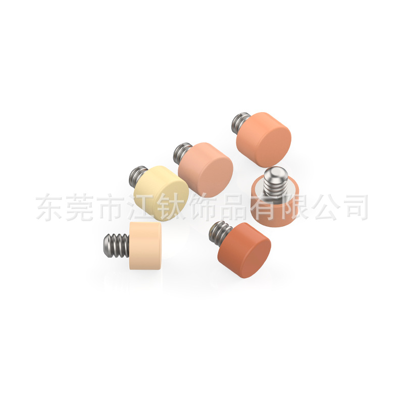 F136 Titanium Flat Back Ear Studs - Flesh Color Invisible Helix Ear Bone Nails - G23 Titanium Alloy Body Piercing Skin Jewelry - Image 5