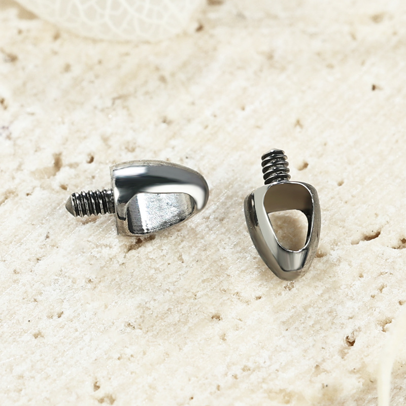 Zesen F136 Titanium Alloy Bullet Lip Stud Labret Tongue Barbell Body Piercing Jewelry - Image 4