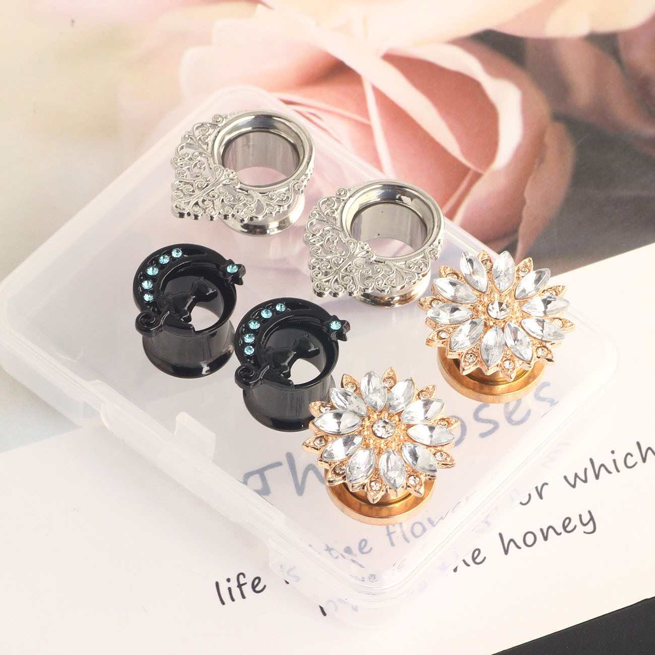 Retro Stainless Steel Auricle Piercing Earrings Set 3 Pairs 16mm Hoop Ear Cuff for Men Women - Image 2