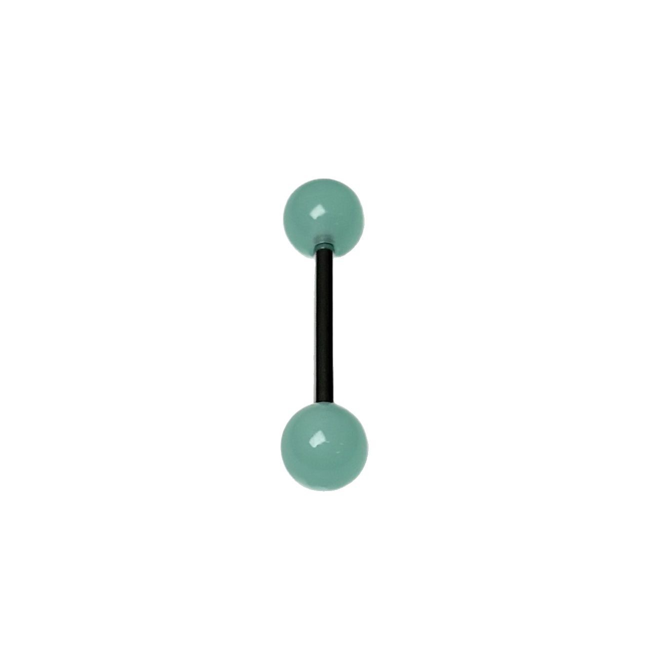 Mint Green Acrylic Tongue Nail Titanium Steel Double-Headed Piercing Jewelry for Hot Girls - Image 5
