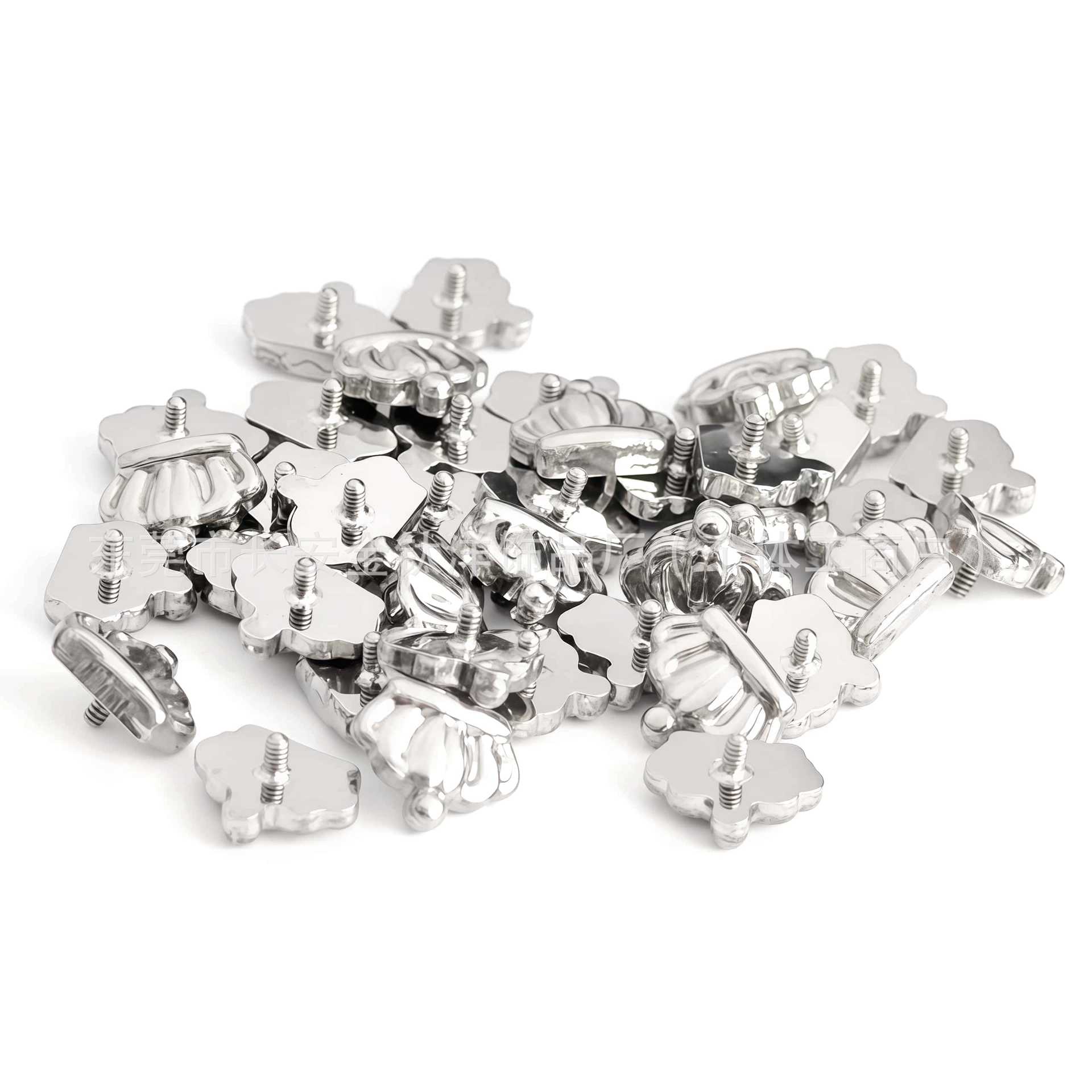 F136 Titanium Smooth Crown Internal Thread Earrings Nose Nails Lip Nails - Body Piercing Jewelry - Image 4