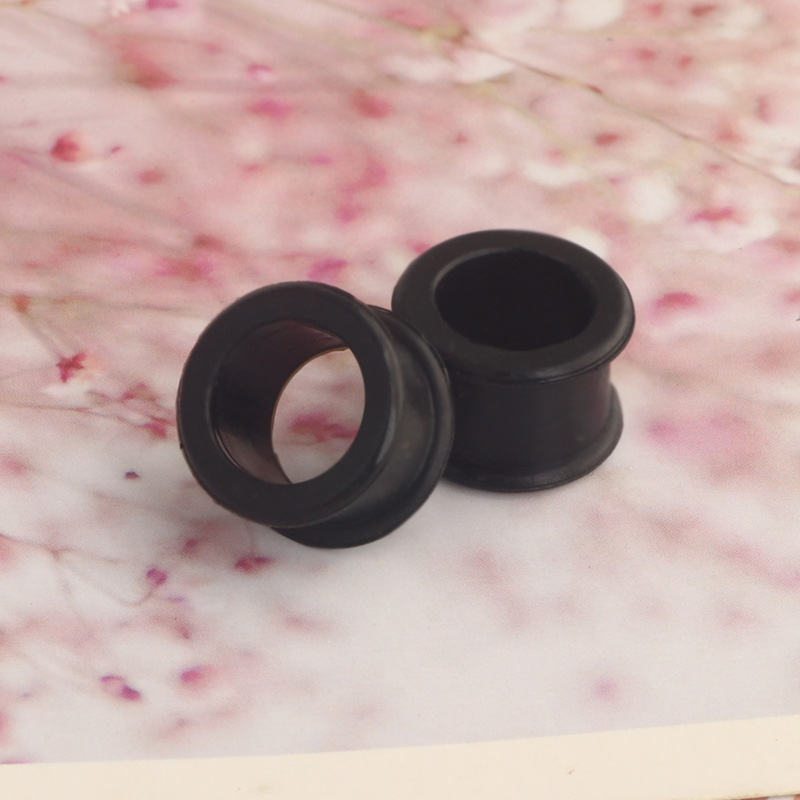 Black Wheel Silicone Auricle Ear Plug Expander 25mm - Stainless Steel Star Piercing Jewelry for EBAY Amazon WISH - Image 5