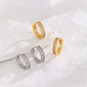 Gold Geometric Stud Earrings - Simple Fashion Trendy Earrings for Women Wholesale