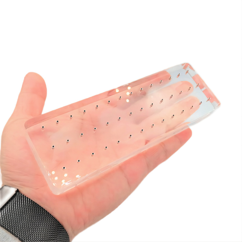 Acrylic Display Stand for Belly Button Rings 14g Navel Jewelry Storage 4 Slots High Permeability - Image 5