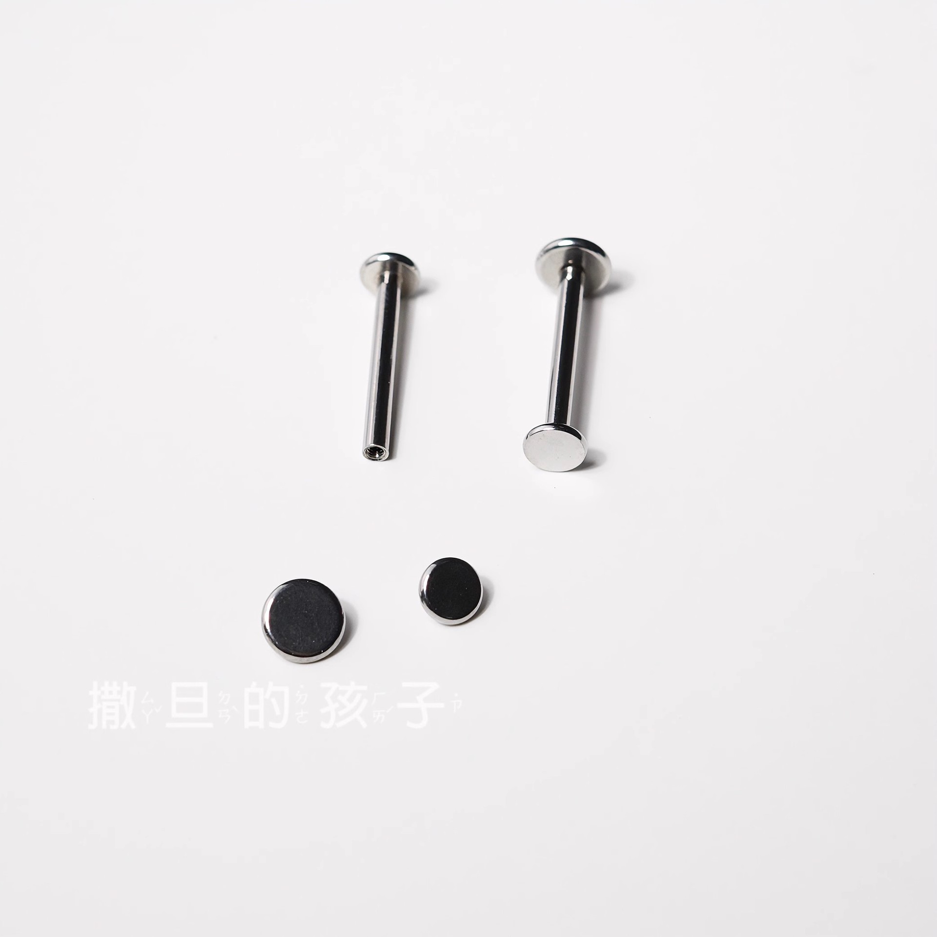 Flat Bottom Tongue Barbell Internally Threaded Titanium Steel Anti-Protrusion Piercing Jewelry - Image 5