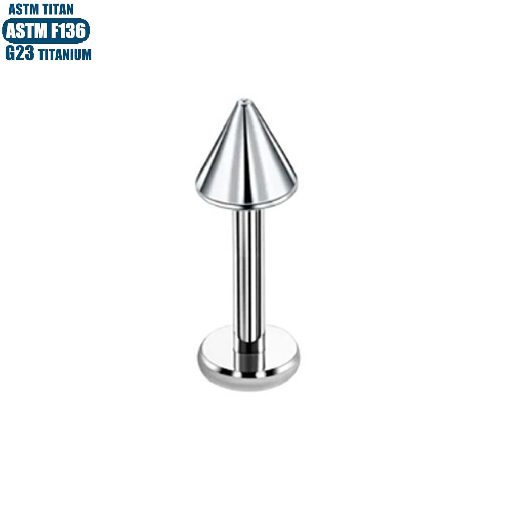 G23 Titanium Pointed Lip Nail Earring Internally Threaded Small Ear Nail Piercing Cartilage Ring Ear Bone Nail Lip Ring - Image 4