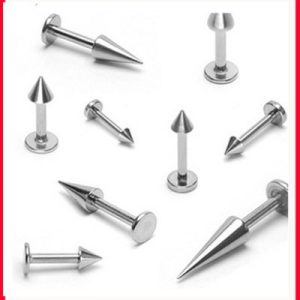 1.2mm x 6mm x 8/10mm Stainless Steel Piercing Jewelry Spike Lip Nails Earrings Breast Nails 2023 Spring