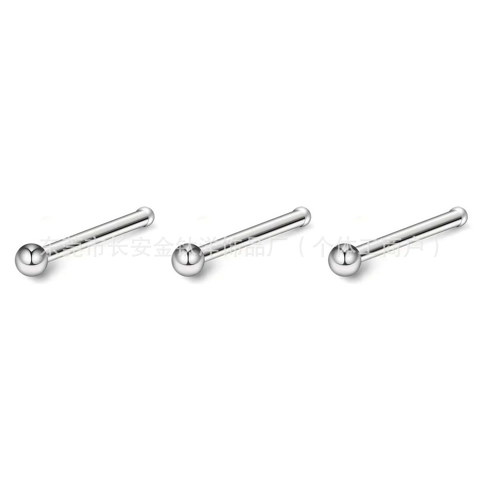 F136 Titanium Ball Pin L-Shaped 7-Shaped Lip Nose Ring Septum G23 Titanium Alloy Piercing Jewelry - Image 2