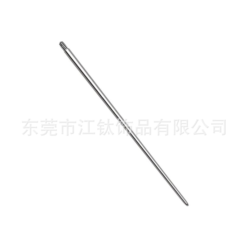 G23 Titanium Alloy 15mm Short Guide Pin for Body Piercing - Internal Threading - Stainless Steel Needle - Image 5