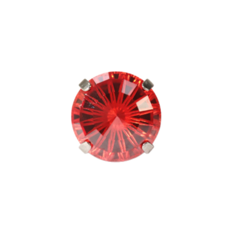 G23 Titanium Alloy Ferris Wheel Zirconia Stone Ear Studs - F136 Internal Thread Cartilage Piercing Studs 0.9 Thread Replacement Head - Image 3