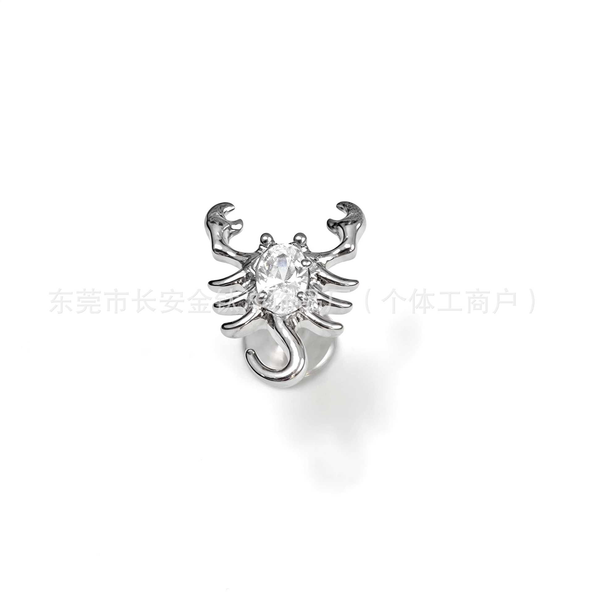 F136 Titanium Scorpion Bezel 5A Zircon Earrings Cochlear Nails G23 Titanium Alloy Body Piercing Jewelry Ear Bone Nails - Image 4