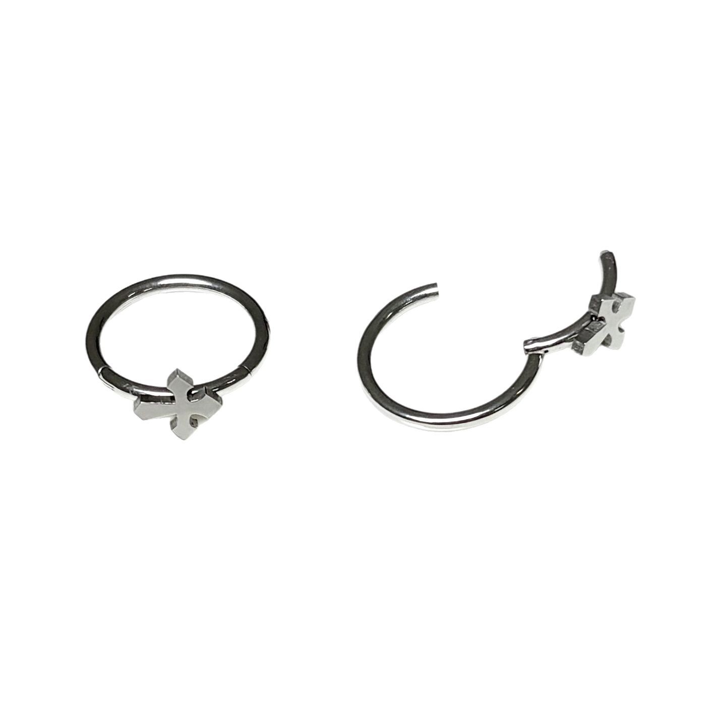 Cross Star Heart Seamless Lip Ring - 316L Surgical Steel Hoop for Lip Piercing Jewelry Wholesale - Image 5