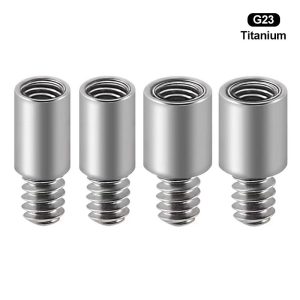 Zesen F136 Titanium Alloy 14G 16G Extension Rod 2mm Internal Thread Tongue Barbell Piercing Jewelry