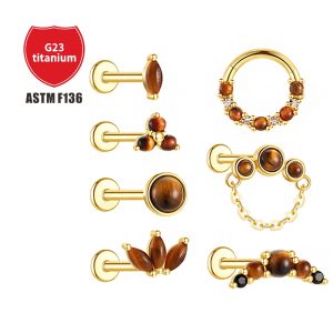 G23 Titanium Alloy Nose Ring Earring - Cartoon Character 1.2x8mm Body Piercing Jewelry