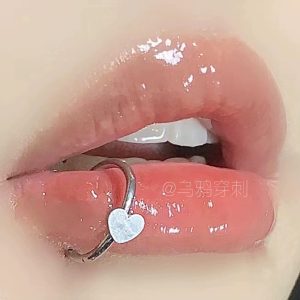 Simple 12mm 16G 316L Surgical Steel Lip Ring Seamless Closed Loop Horseshoe Nail Piercing Jewelry