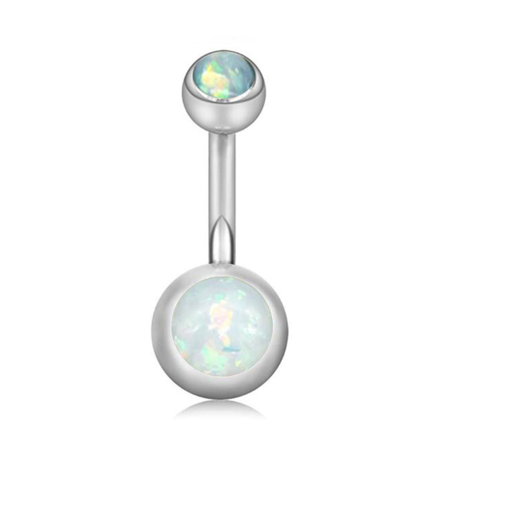 Classic 14-Piece Belly Button Ring Set - Stainless Steel Navel Jewelry with CZ Diamond Rhinestone - Image 2
