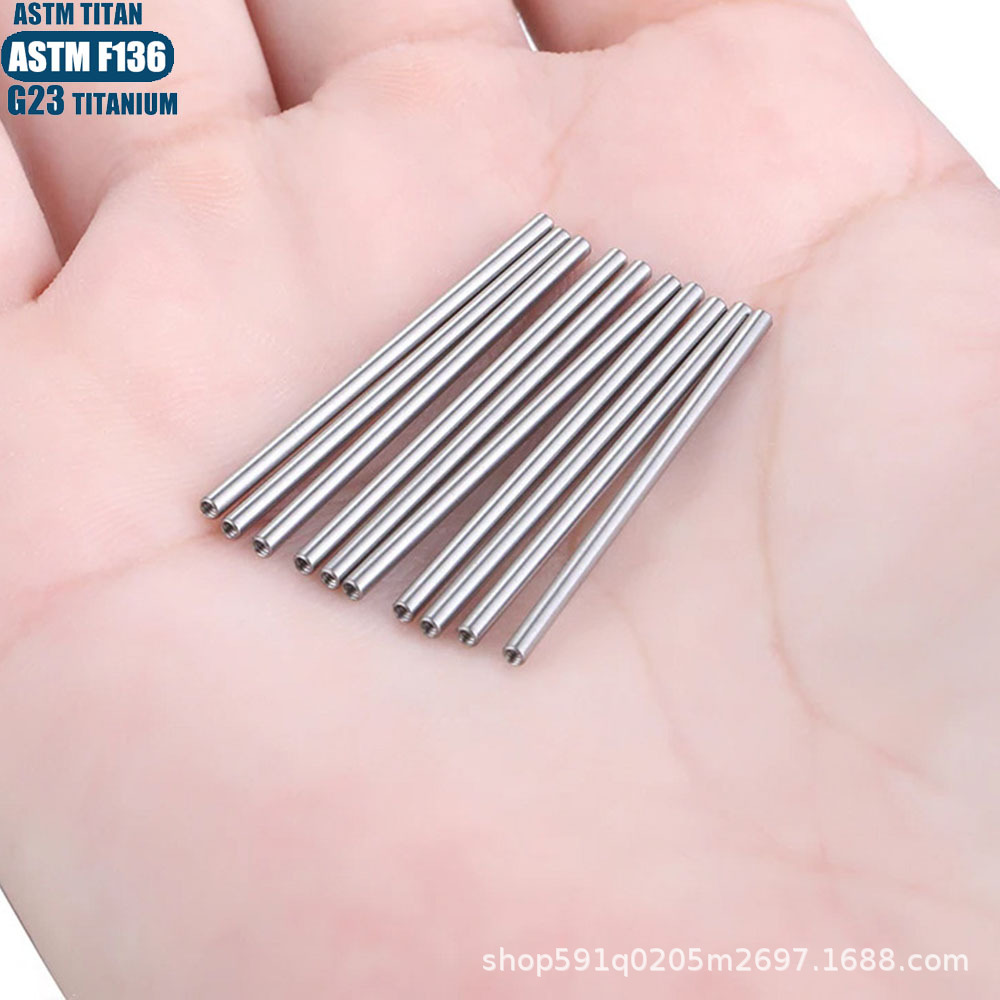 Titanium Alloy Straight Barbell Internally Threaded Tongue Ring Eyebrow Nail Replacement Accessories Ear Bridge Rod - Image 4